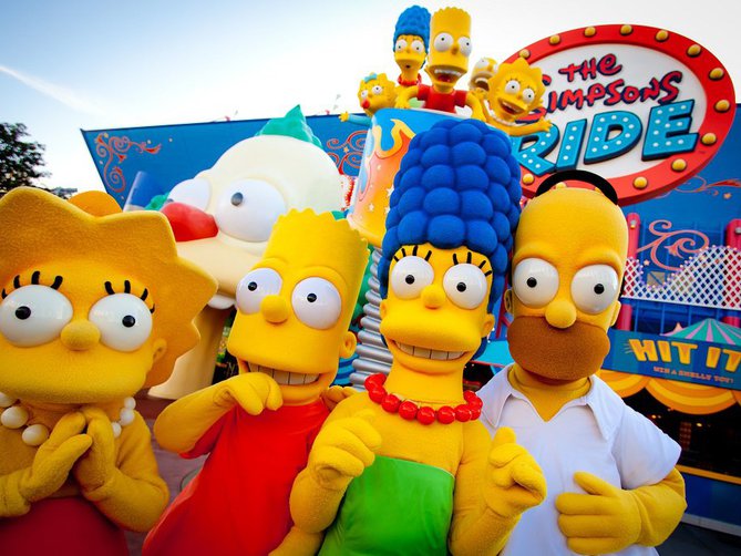The Simpsons Ride te muestra lo más la popular de esta serie de televisión