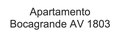 ? HotelDetail_LogoAlt Apartamento Bocagrande AV 1803 logo