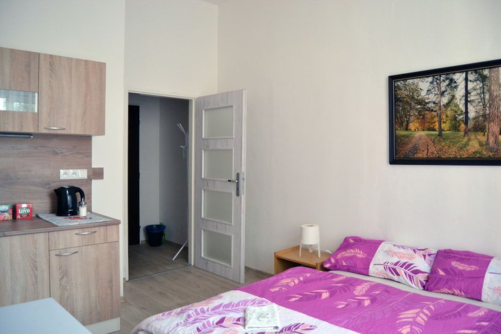 Img - Apartamento estándar, cocina básica, en edificio anexo