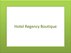 ? HotelDetail_LogoAlt Hotel Regency Boutique La Feria logo