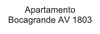 ? HotelDetail_LogoAlt Apartamento Bocagrande AV 1803 logo