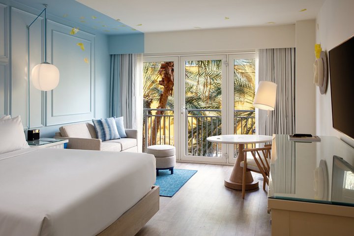 Img - Habitación, 1 cama de matrimonio grande, no fumadores, vistas al complejo turístico