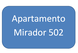 ? HotelDetail_LogoAlt Apartamento Mirador 502 logo